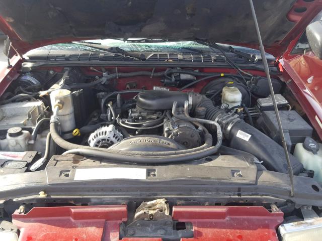 1GNDT13X23K131048 - 2003 CHEVROLET BLAZER RED photo 7