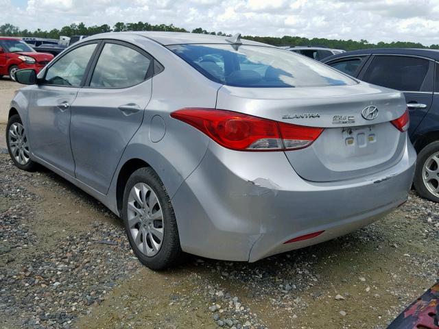 5NPDH4AE0BH028463 - 2011 HYUNDAI ELANTRA GL SILVER photo 3