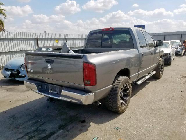 1D7HA18248S523507 - 2008 DODGE RAM 1500 S GRAY photo 4