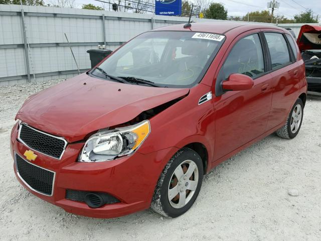 KL1TD6DE3AB065240 - 2010 CHEVROLET AVEO LS Qırmızı foto 2