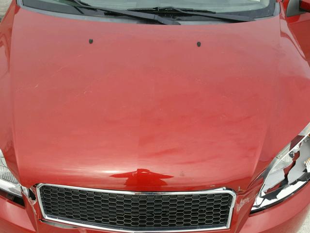 KL1TD6DE3AB065240 - 2010 CHEVROLET AVEO LS Qırmızı foto 7