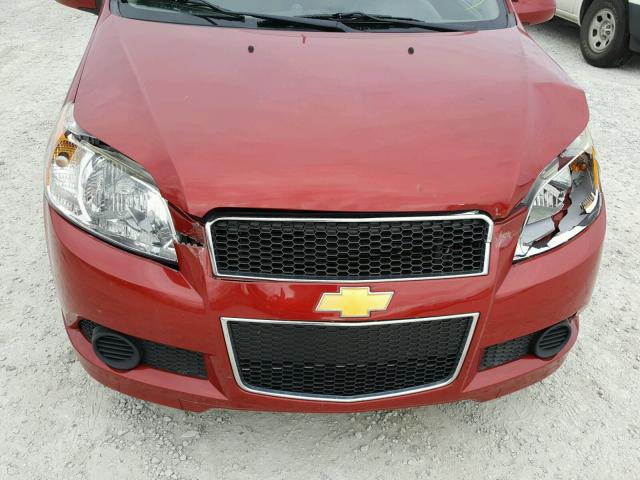 KL1TD6DE3AB065240 - 2010 CHEVROLET AVEO LS Qırmızı foto 9