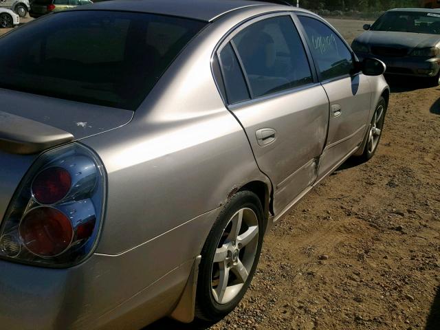 1N4BL11D65C340580 - 2005 NISSAN ALTIMA SE SILVER photo 9