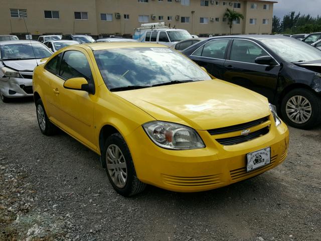 1G1AL18H697238380 - 2009 CHEVROLET COBALT LT YELLOW photo 1