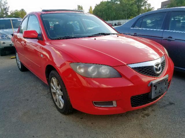 JM1BK32G681798492 - 2008 MAZDA 3 I RED photo 1