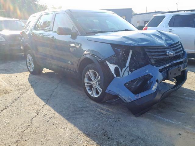 1FM5K8AR0KGA78828 - 2019 FORD EXPLORER P BLUE photo 1