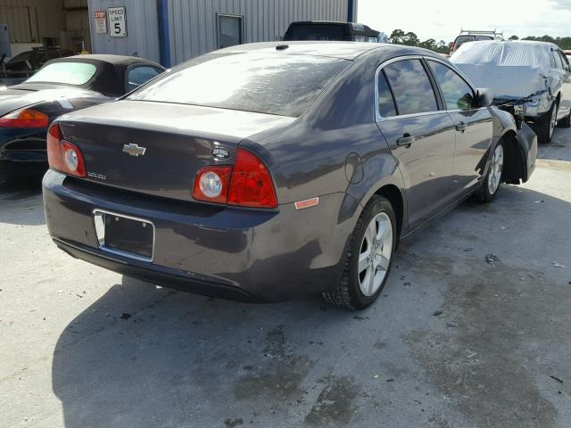1G1ZB5EB5A4116628 - 2010 CHEVROLET MALIBU LS Сұр фото 4