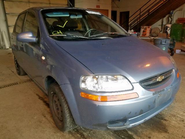 KL1TD666X6B674256 - 2006 CHEVROLET AVEO BASE ლურჯი ფოტო 1