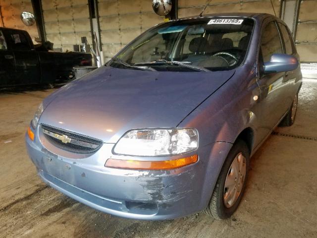 KL1TD666X6B674256 - 2006 CHEVROLET AVEO BASE ლურჯი ფოტო 2