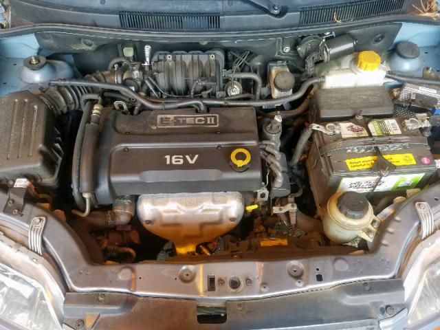 KL1TD666X6B674256 - 2006 CHEVROLET AVEO BASE ლურჯი ფოტო 7