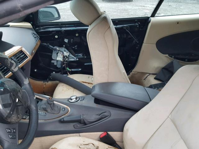 WBAEK73495B323169 - 2005 BMW 645 CI AUT BLACK photo 5