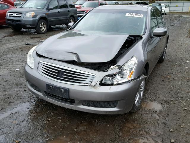 JNKCV61F89M365129 - 2009 INFINITI G37 GRAY photo 9