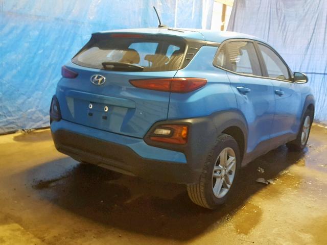 KM8K12AA1KU241954 - 2019 HYUNDAI KONA SE BLUE photo 4