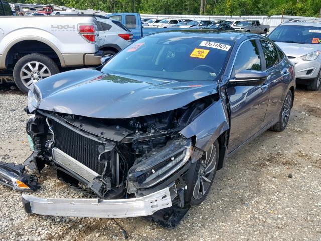 19XZE4F98KE011330 - 2019 HONDA INSIGHT TO GRAY photo 2