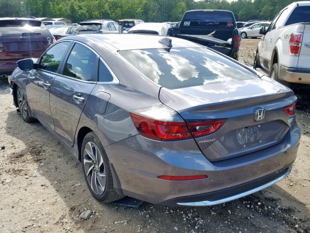 19XZE4F98KE011330 - 2019 HONDA INSIGHT TO GRAY photo 3