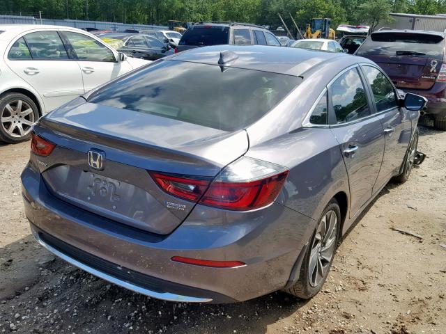 19XZE4F98KE011330 - 2019 HONDA INSIGHT TO GRAY photo 4