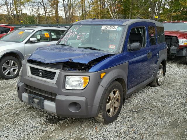 5J6YH28685L019993 - 2005 HONDA ELEMENT EX BLUE photo 2