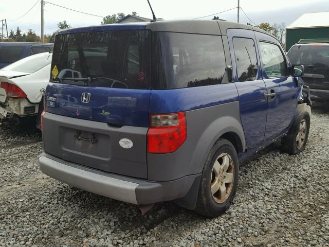 5J6YH28685L019993 - 2005 HONDA ELEMENT EX BLUE photo 4