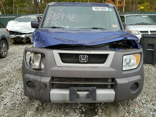 5J6YH28685L019993 - 2005 HONDA ELEMENT EX BLUE photo 9