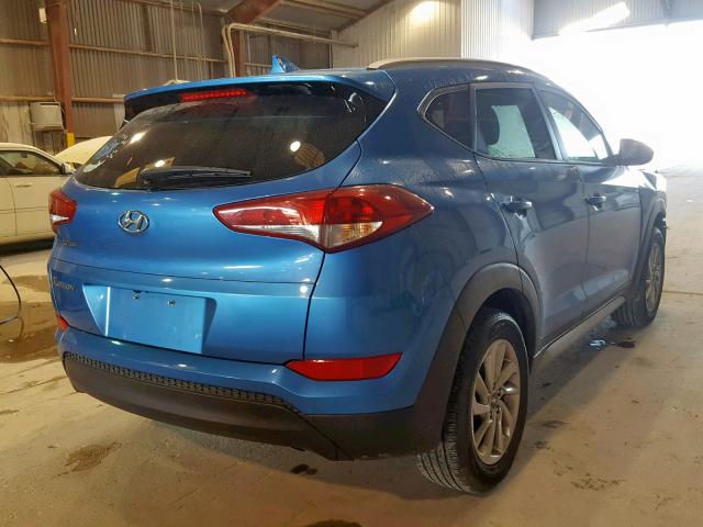 KM8J33A40JU596988 - 2018 HYUNDAI TUCSON SEL BLUE photo 4