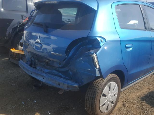 ML32A3HJ8FH045351 - 2015 MITSUBISHI MIRAGE DE BLUE photo 9