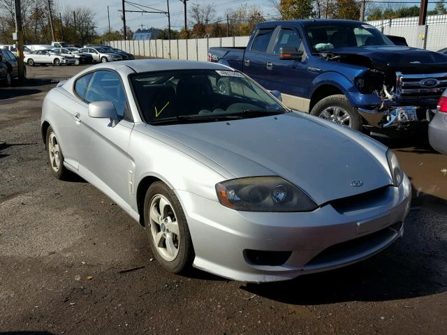 KMHHM65D25U155196 - 2005 HYUNDAI TIBURON SILVER photo 1