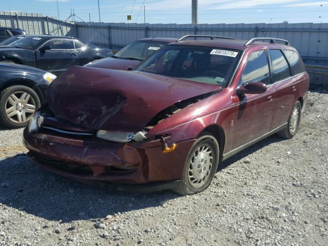 1G8JW82R21Y546924 - 2001 SATURN LW300 MAROON photo 2