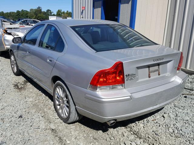 YV1RS592272619548 - 2007 VOLVO S60 2.5T SILVER photo 3