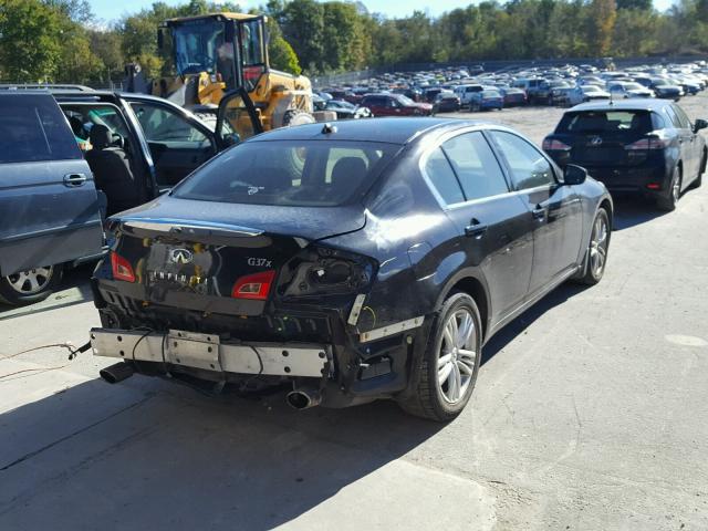 JN1CV6AR6DM768811 - 2013 INFINITI G37 BLACK photo 4