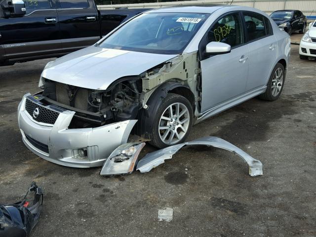 3N1BB61E38L711774 - 2008 NISSAN SENTRA SE- SILVER photo 2