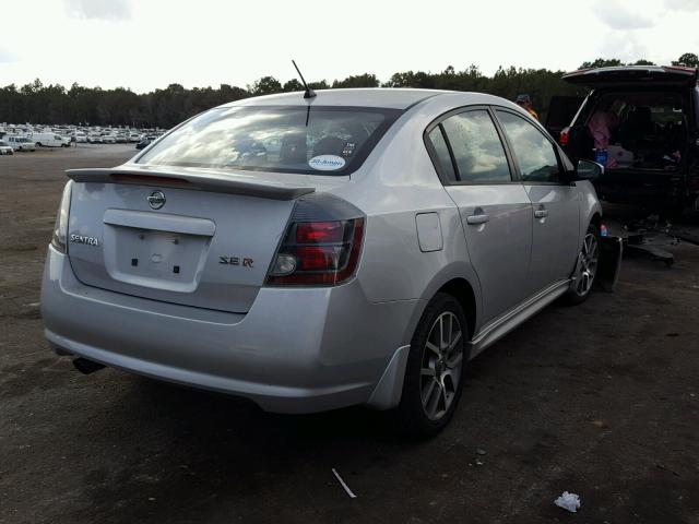 3N1BB61E38L711774 - 2008 NISSAN SENTRA SE- SILVER photo 4