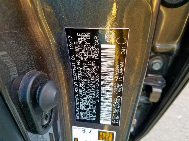 JTDKARFP0H3067142 - 2017 TOYOTA PRIUS PRIM 灰色 照片 10