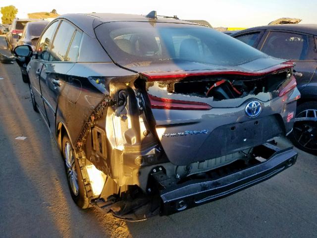 JTDKARFP0H3067142 - 2017 TOYOTA PRIUS PRIM 灰色 照片 3