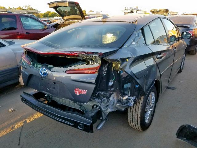 JTDKARFP0H3067142 - 2017 TOYOTA PRIUS PRIM 灰色 照片 4