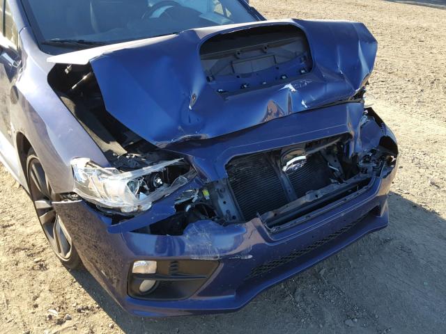 JF1VA1E60H9802843 - 2017 SUBARU WRX PREMIU BLUE photo 9