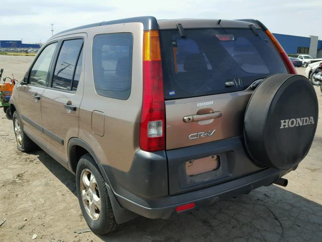 JHLRD68423C004451 - 2003 HONDA CR-V LX BROWN photo 3