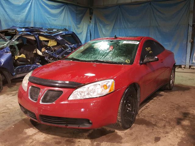 1G2ZH158964155852 - 2006 PONTIAC G6 GT RED photo 2