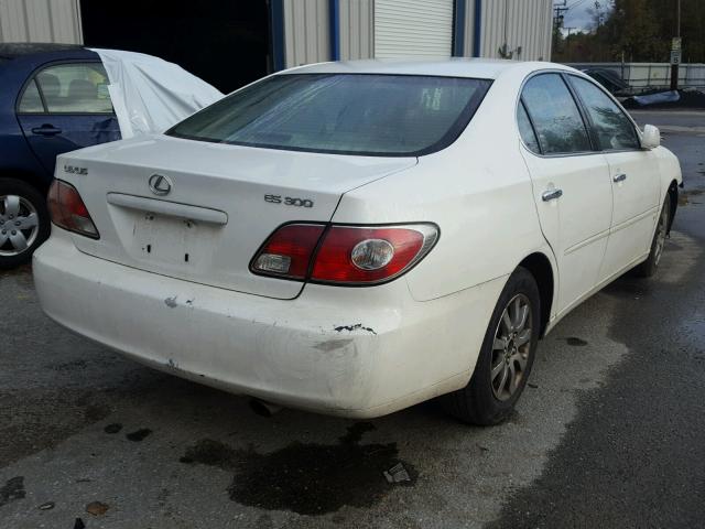 JTHBF30G030118316 - 2003 LEXUS ES 300 WHITE photo 4