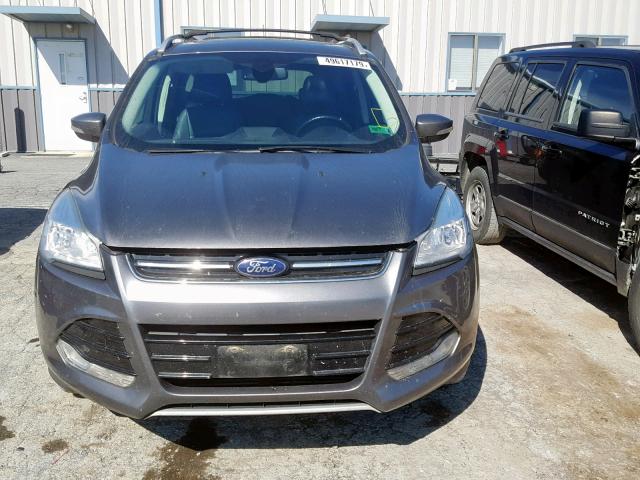 1FMCU9J91EUA43518 - 2014 FORD ESCAPE TIT GRAY photo 9