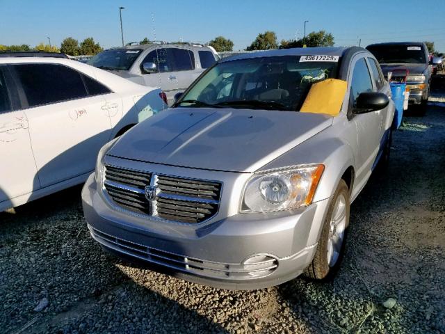 1B3CB4HA4AD664468 - 2010 DODGE CALIBER SX SILVER photo 2