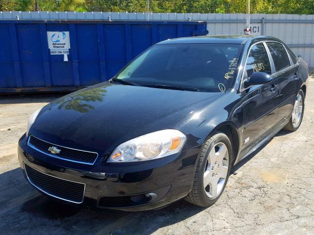 2G1WD57C691187119 - 2009 CHEVROLET IMPALA SS BLACK photo 2