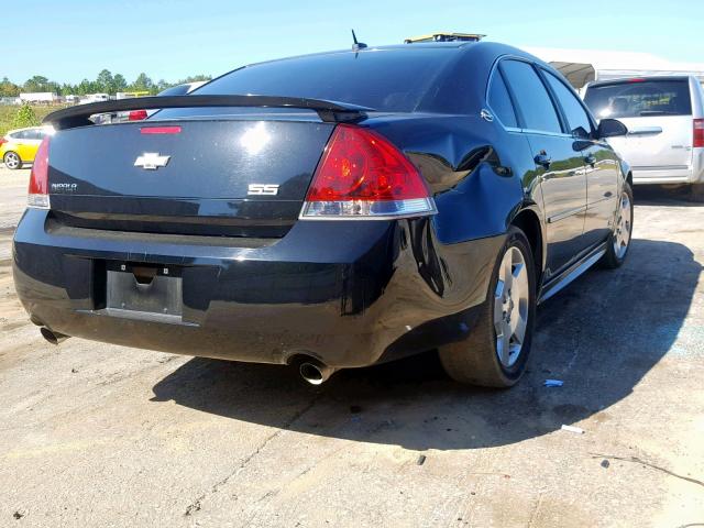 2G1WD57C691187119 - 2009 CHEVROLET IMPALA SS BLACK photo 4