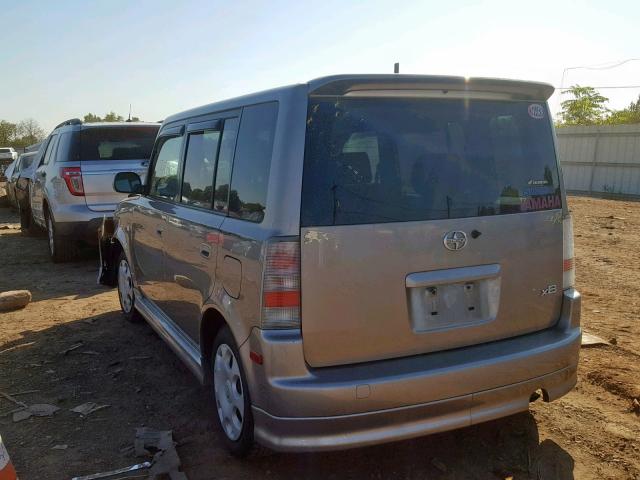 JTLKT324140165180 - 2004 TOYOTA SCION XB SILVER photo 3
