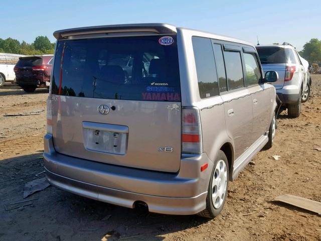 JTLKT324140165180 - 2004 TOYOTA SCION XB SILVER photo 4