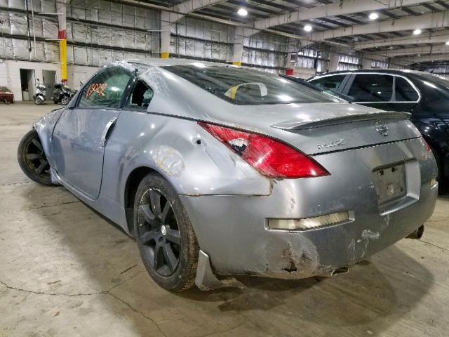 JN1AZ34D34M103374 - 2004 NISSAN 350Z COUPE SILVER photo 3