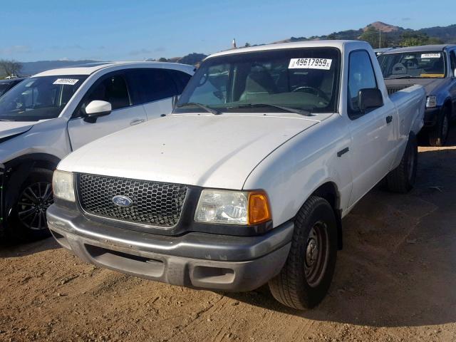 1FTYR10D13PA51360 - 2003 FORD RANGER WHITE photo 2