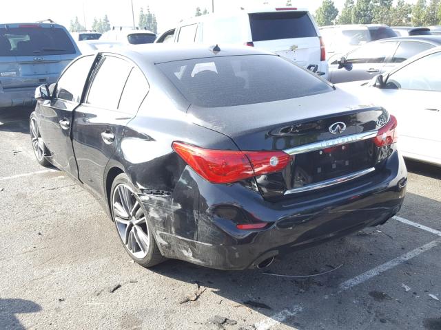 JN1BV7AP9FM333297 - 2015 INFINITI Q50 BASE BLACK photo 3