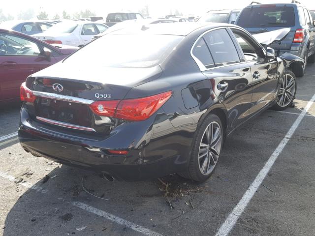 JN1BV7AP9FM333297 - 2015 INFINITI Q50 BASE BLACK photo 4