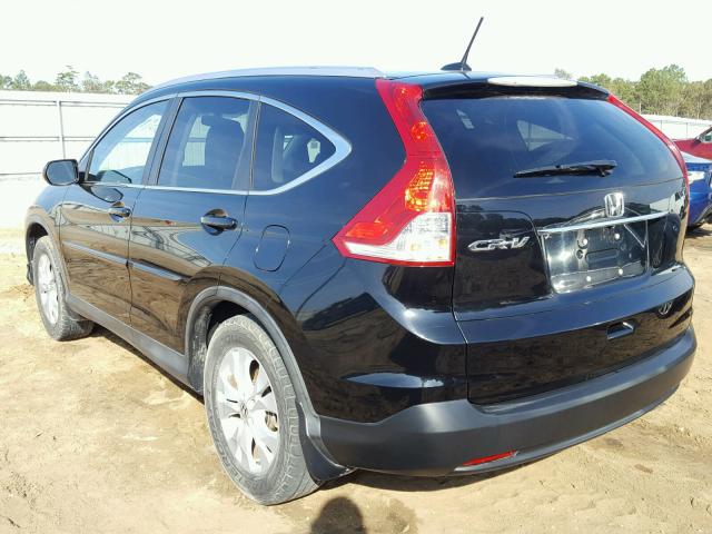 5J6RM3H79EL020052 - 2014 HONDA CR-V EXL BLACK photo 3