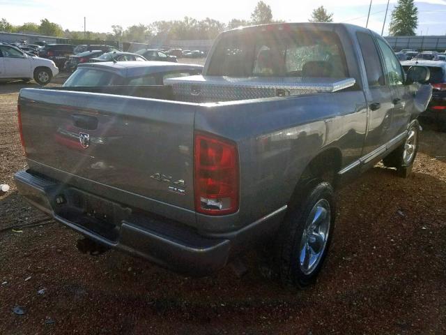 1D7HU18D35S292698 - 2005 DODGE RAM 1500 S GRAY photo 4